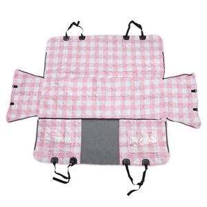 Durable Car Seat Cover for Pet Bright Color Detachable Pink